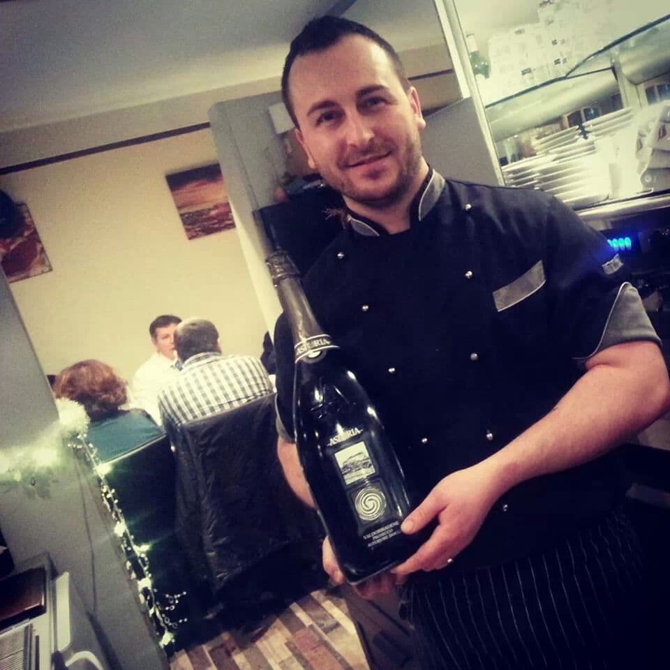 Chefkoch Mario Caruso in seinem Restaurant