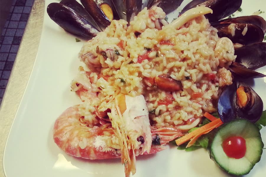 Fischgericht im Caruso